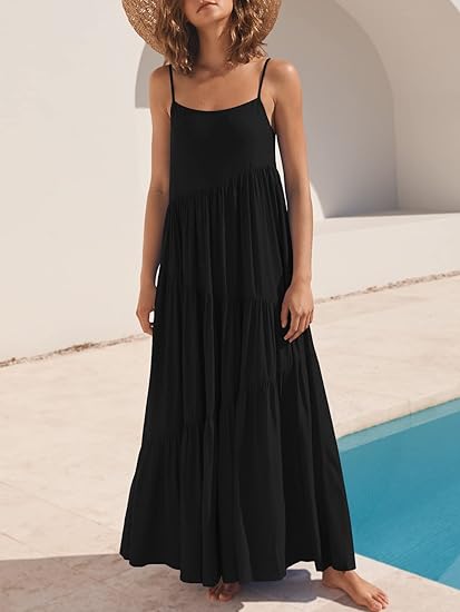 Aria | Flowy Tiered Summer Maxi Dress