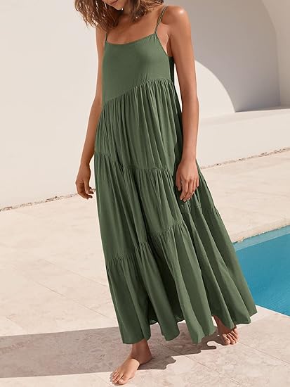 Aria | Flowy Tiered Summer Maxi Dress