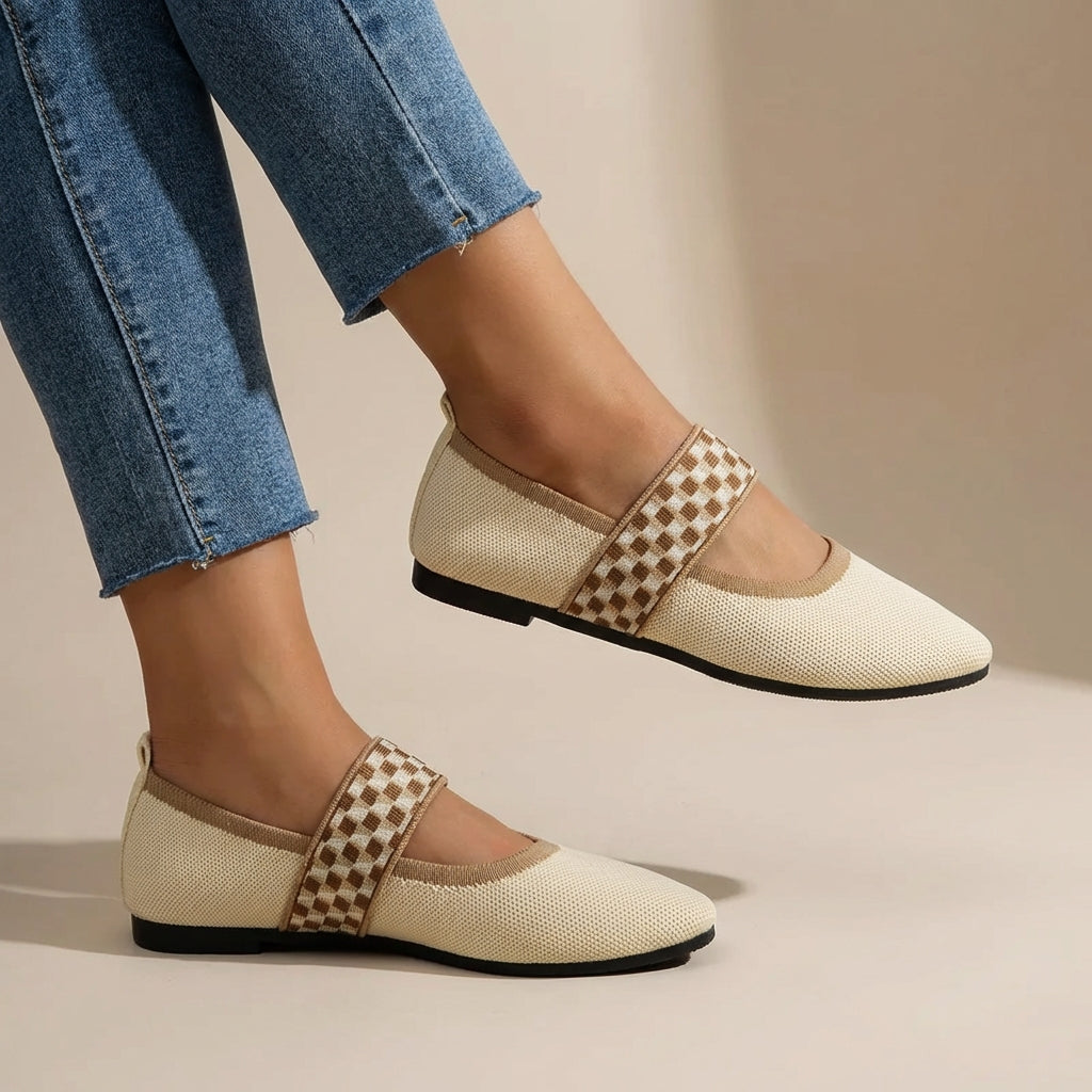 Clara | Supportive Knit Flats for All-Day Comfort