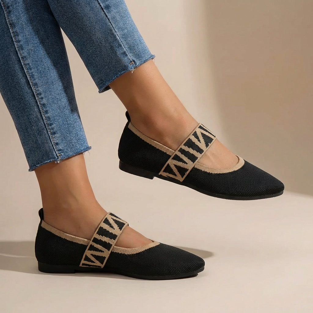 Clara | Supportive Knit Flats for All-Day Comfort