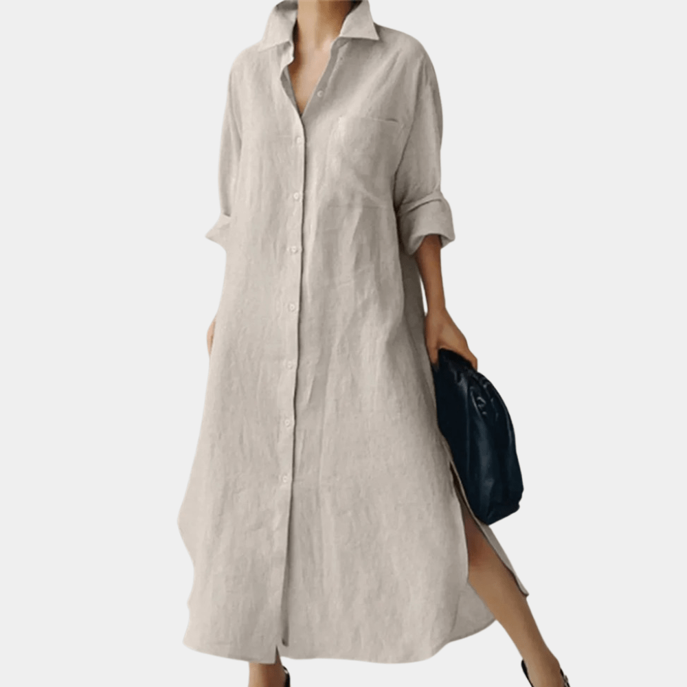 Sienna | Linen Shirt Dress for Comfortable Everyday Wear