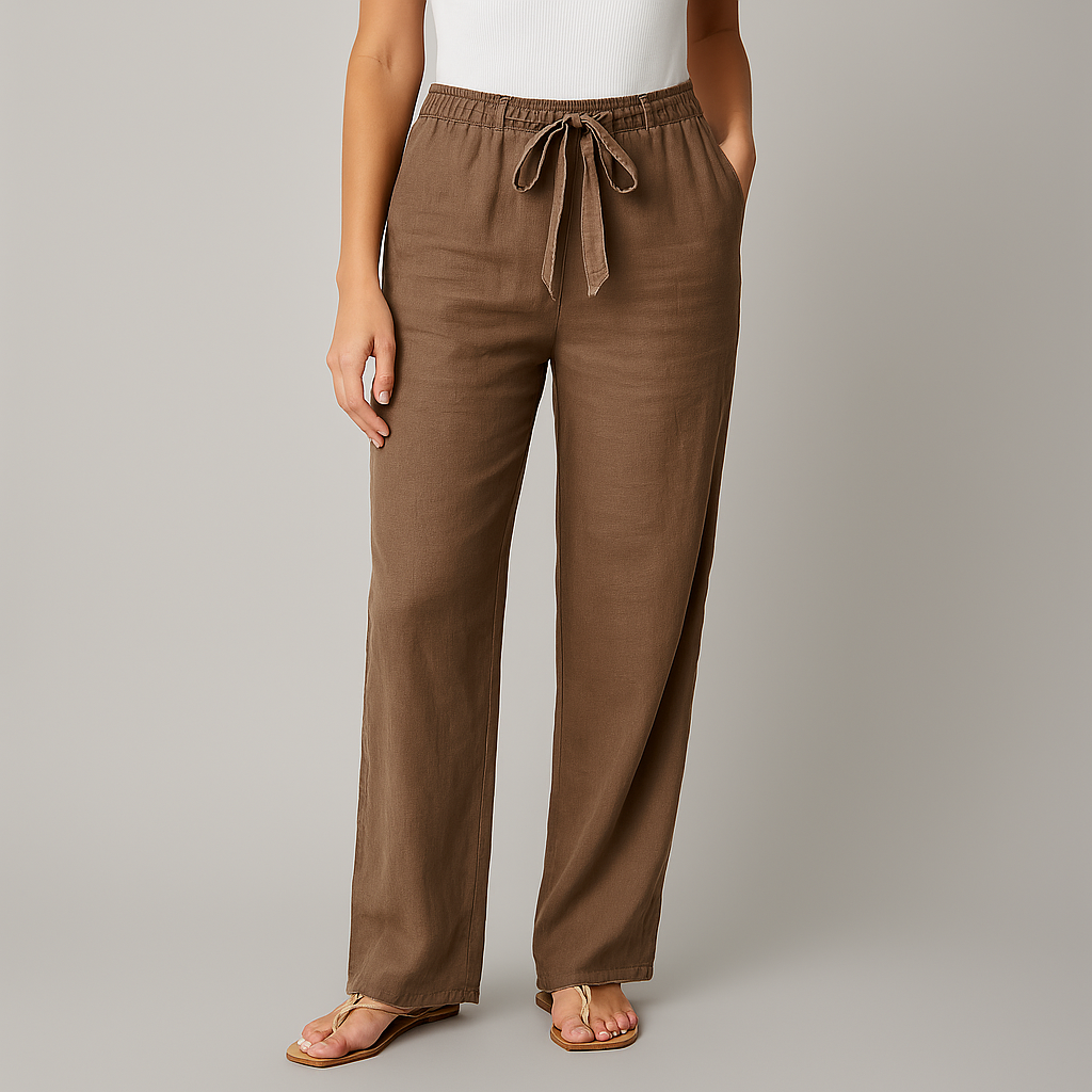 Victora | Lightweight Linen Drawstring Pants