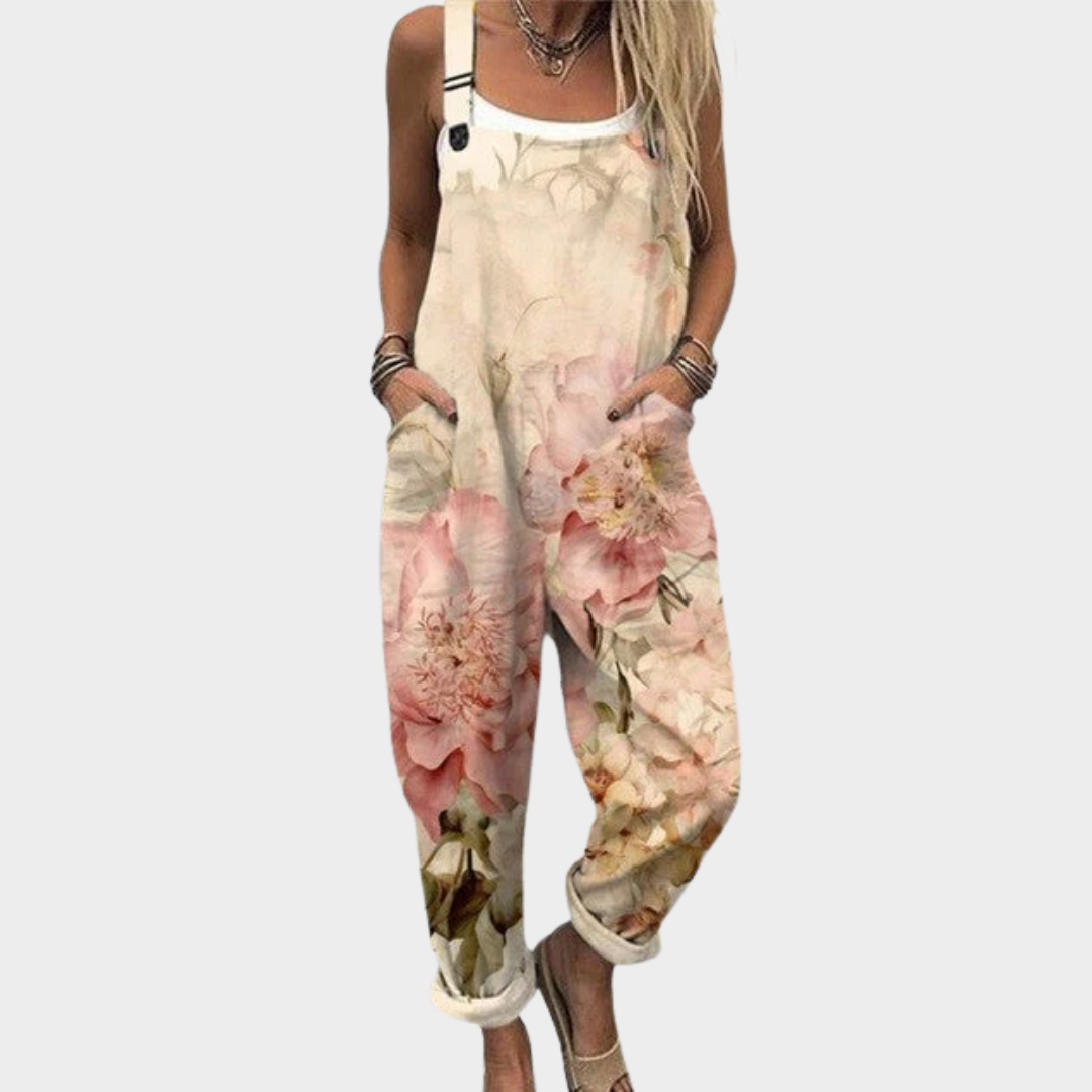 Piper | Vintage Floral Relaxed Fit Overalls