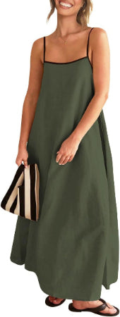 Elara | Effortless Linen Summer Maxi Dress