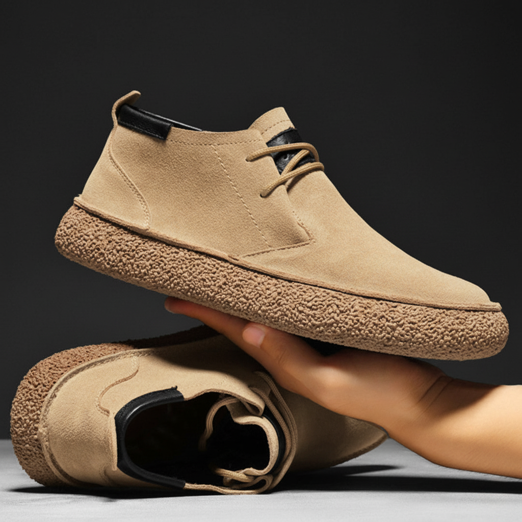 Marlen | Suede Lace-Up Craft Shoes for Everyday Comfort