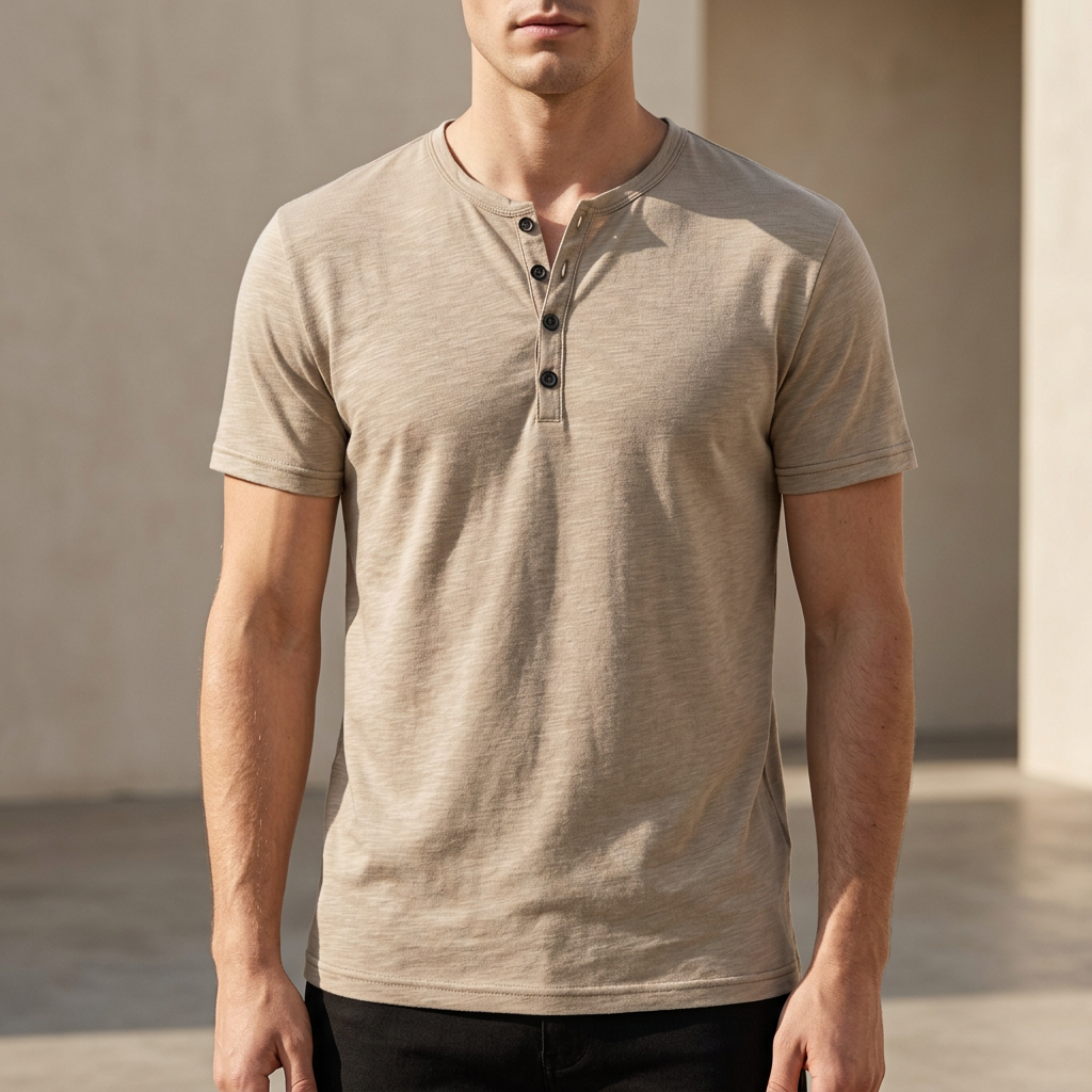Daniel | Breathable Henley Shirt for Everyday Comfort