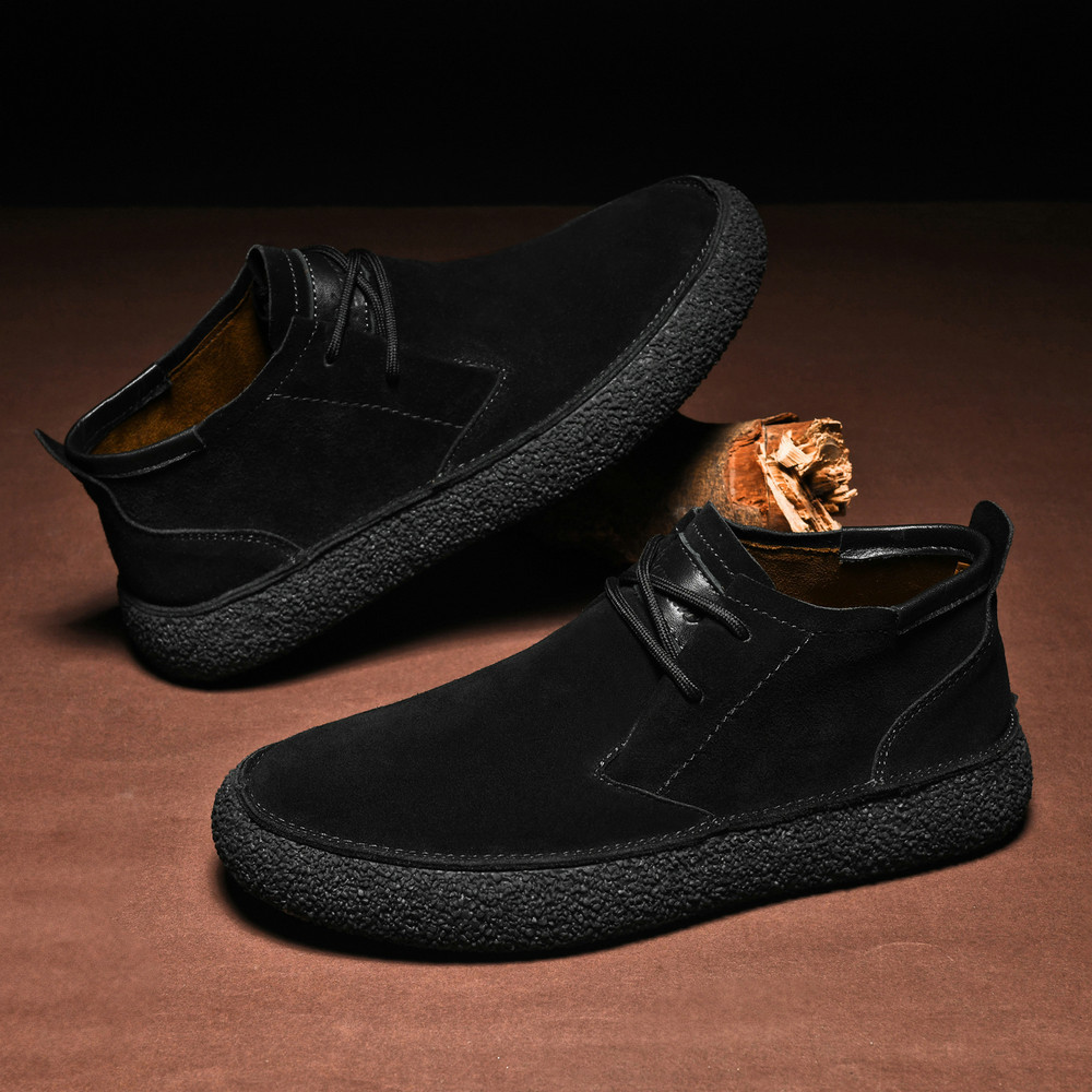Marlen | Suede Lace-Up Craft Shoes for Everyday Comfort