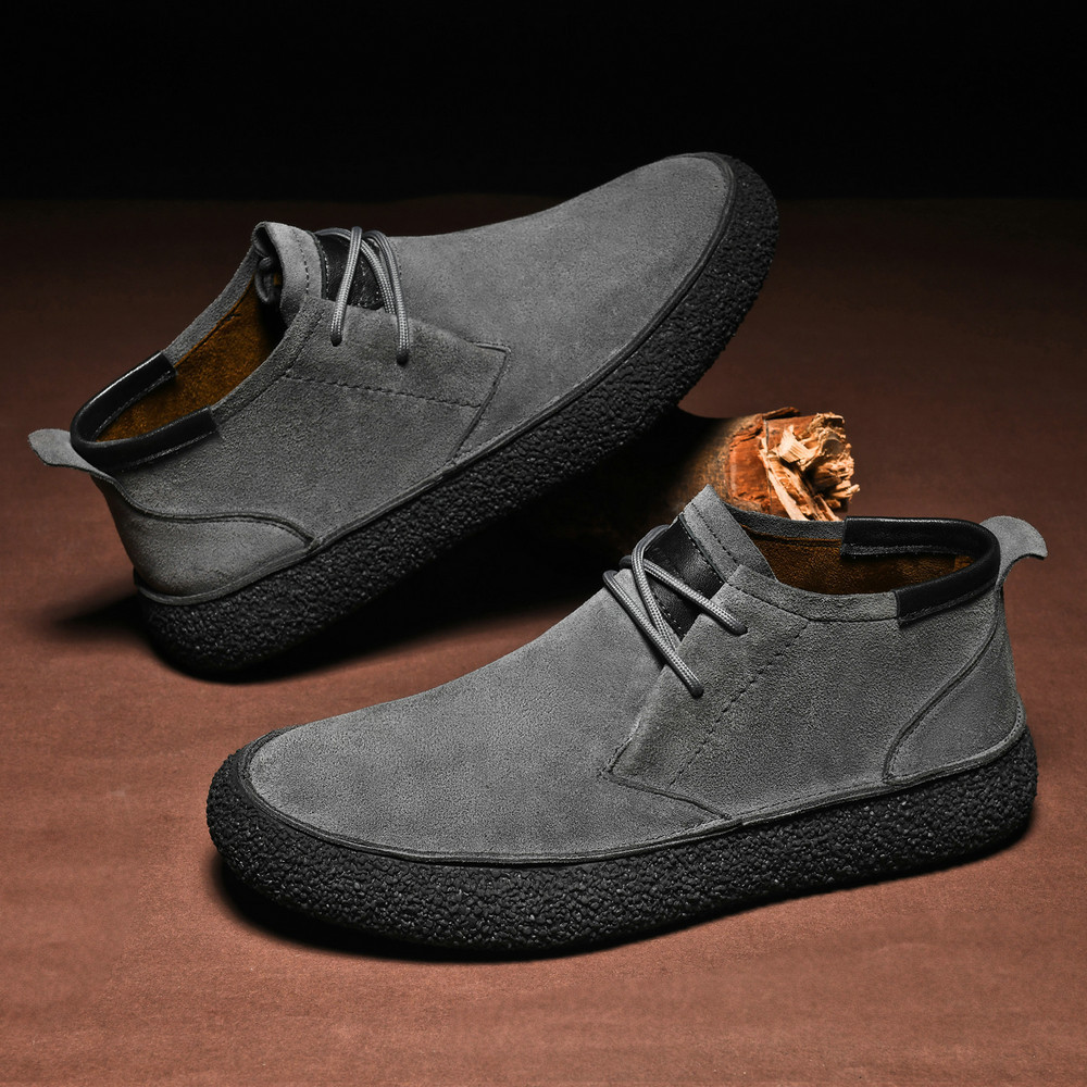Marlen | Suede Lace-Up Craft Shoes for Everyday Comfort