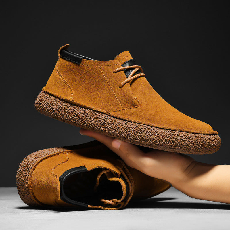 Marlen | Suede Lace-Up Craft Shoes for Everyday Comfort