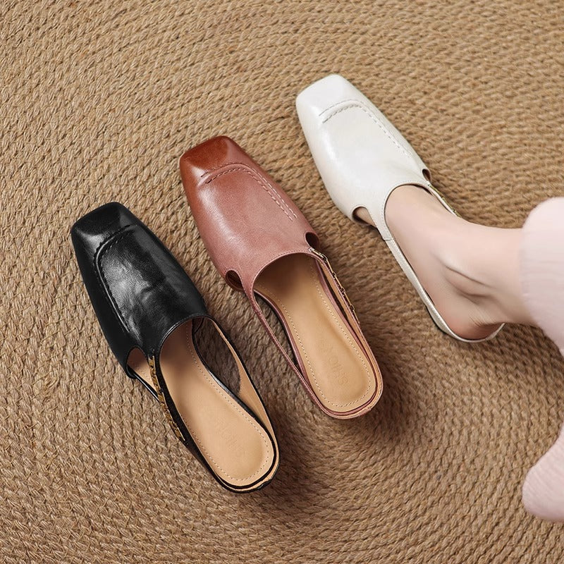 Zariah | Easy Step-In Mules for No-Bend Wear