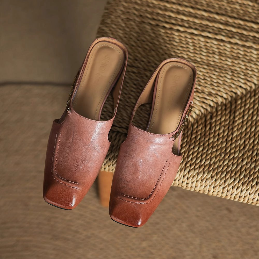 Zariah | Easy Step-In Mules for No-Bend Wear