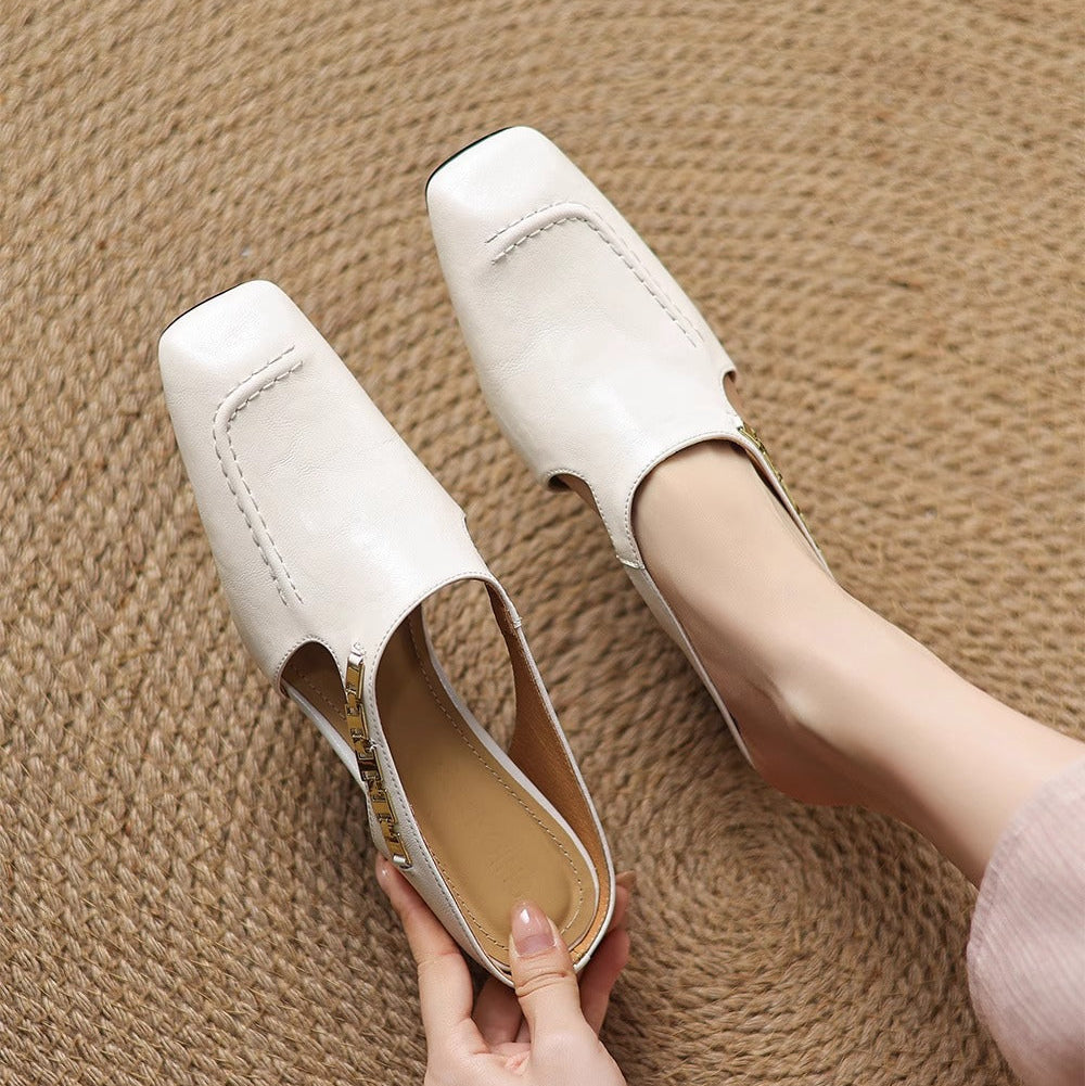 Zariah | Easy Step-In Mules for No-Bend Wear