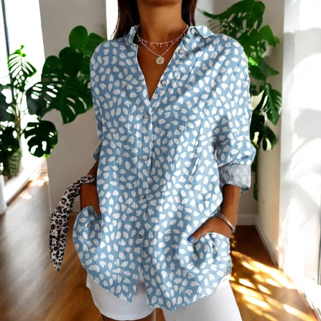 Isabelle – Floral Button Blouse