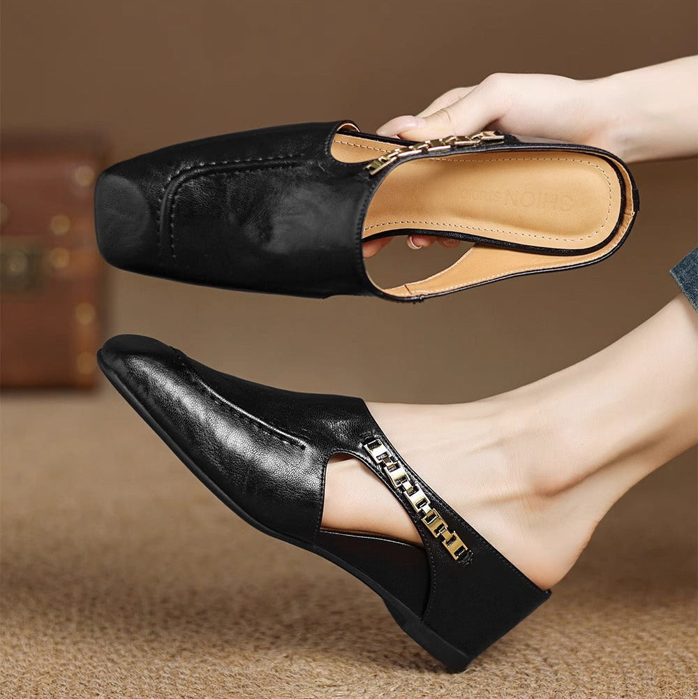 Zariah | Easy Step-In Mules for No-Bend Wear
