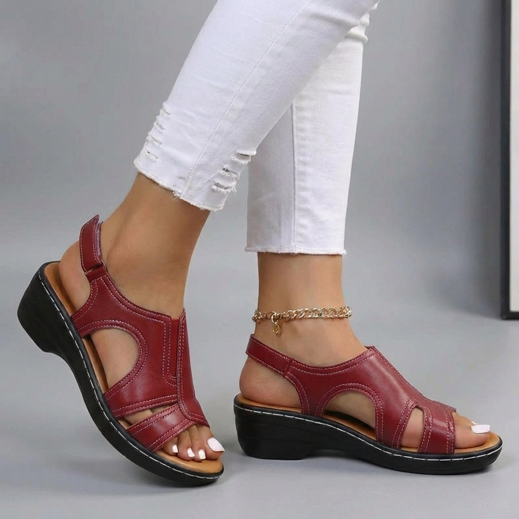 Emma | Supportive Wedge Sandals for All-Day Comfort