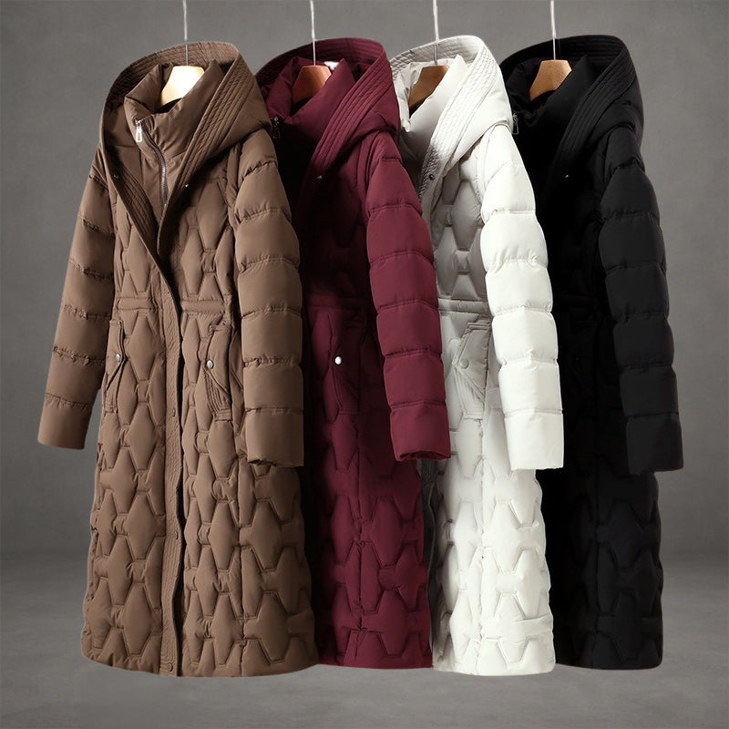 Olivia | Longline Hooded Down Coat