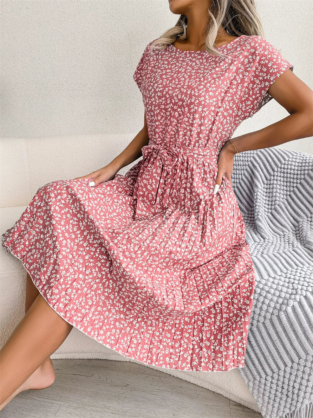 Kaly Grace - Pleated Midi Dress