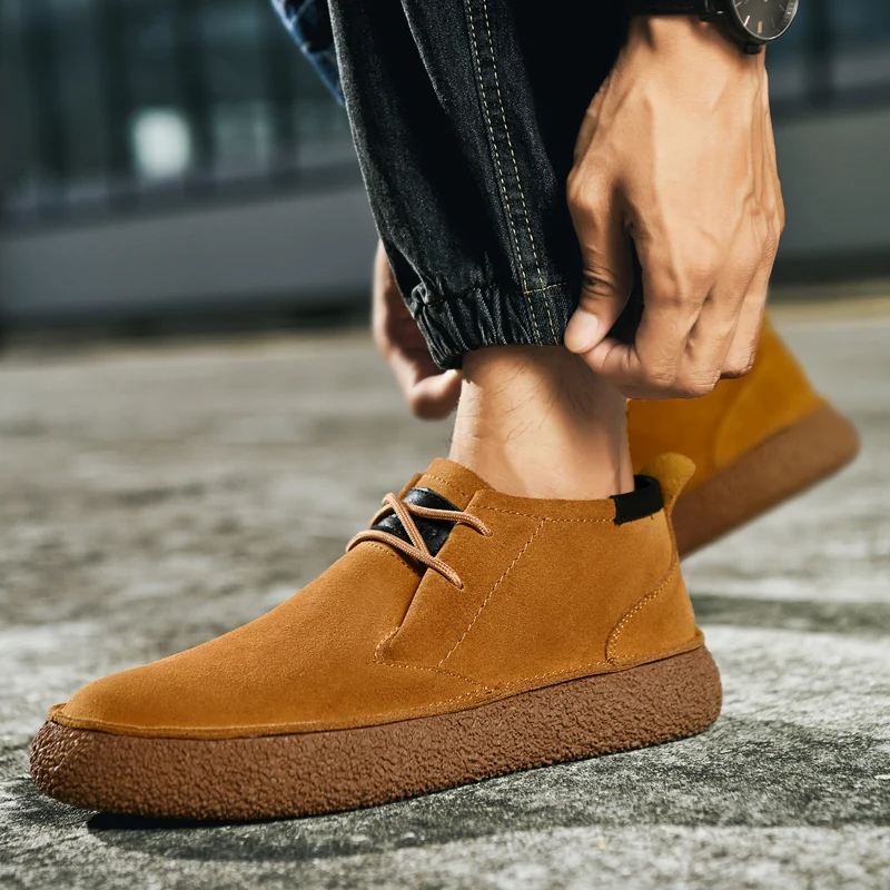Marlen | Suede Lace-Up Craft Shoes for Everyday Comfort