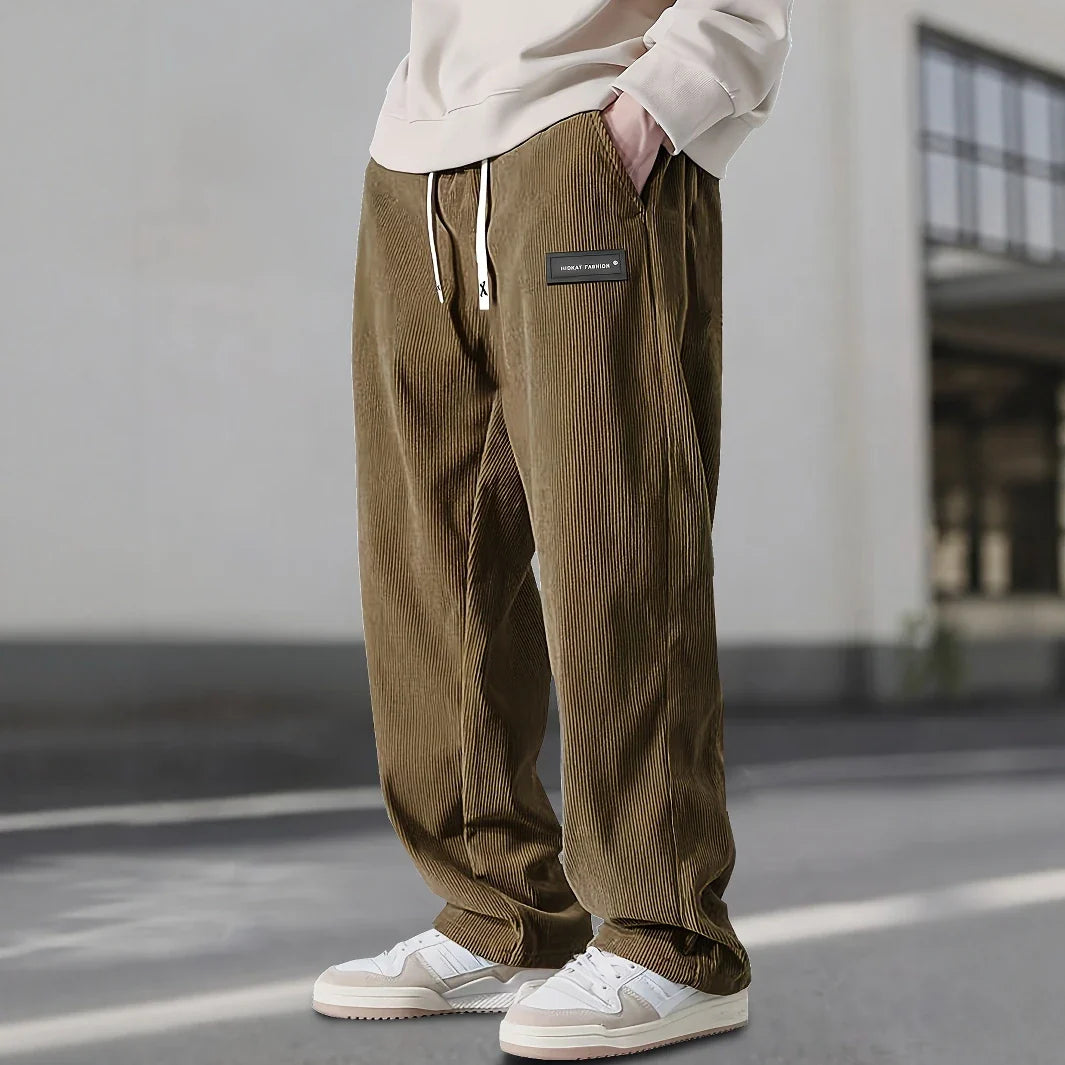 Adrian | Relaxed Corduroy Cargo Sweatpants