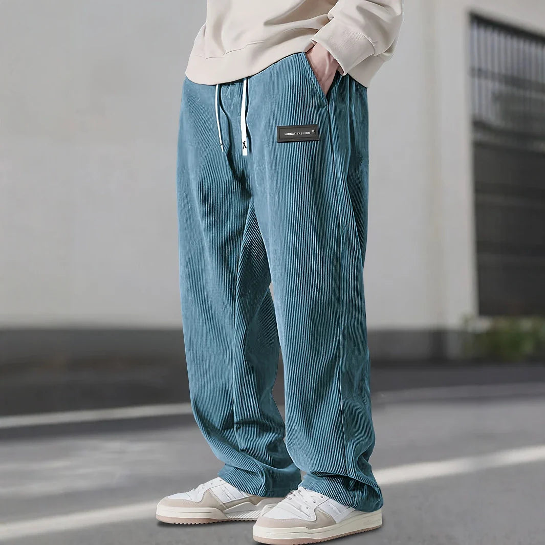 Adrian | Relaxed Corduroy Cargo Sweatpants
