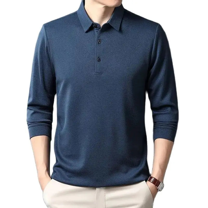 Sean | Casual Waffle Polo Shirt