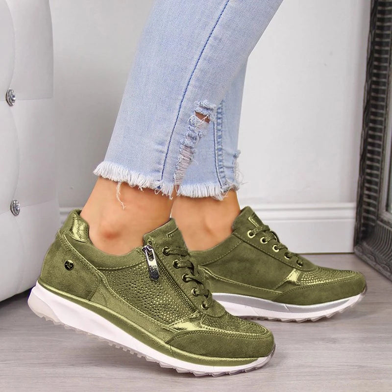 Bonnie™ | Zippered Comfort Sneakers