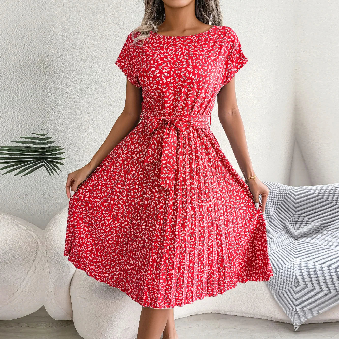 Kaly Grace - Pleated Midi Dress