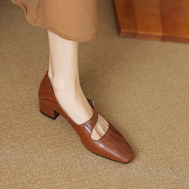 Verona Buckle Heels