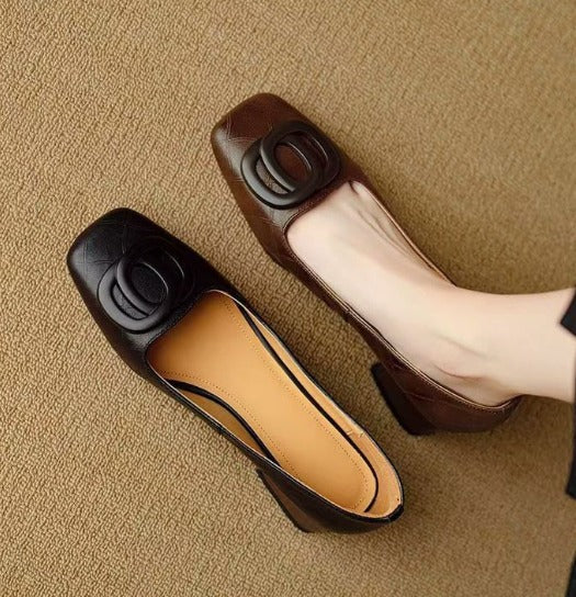 Helana |  Elegant leather Flats for Women