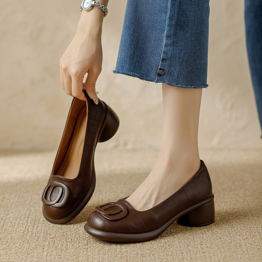 Mary | Elegant leather Flats for Women