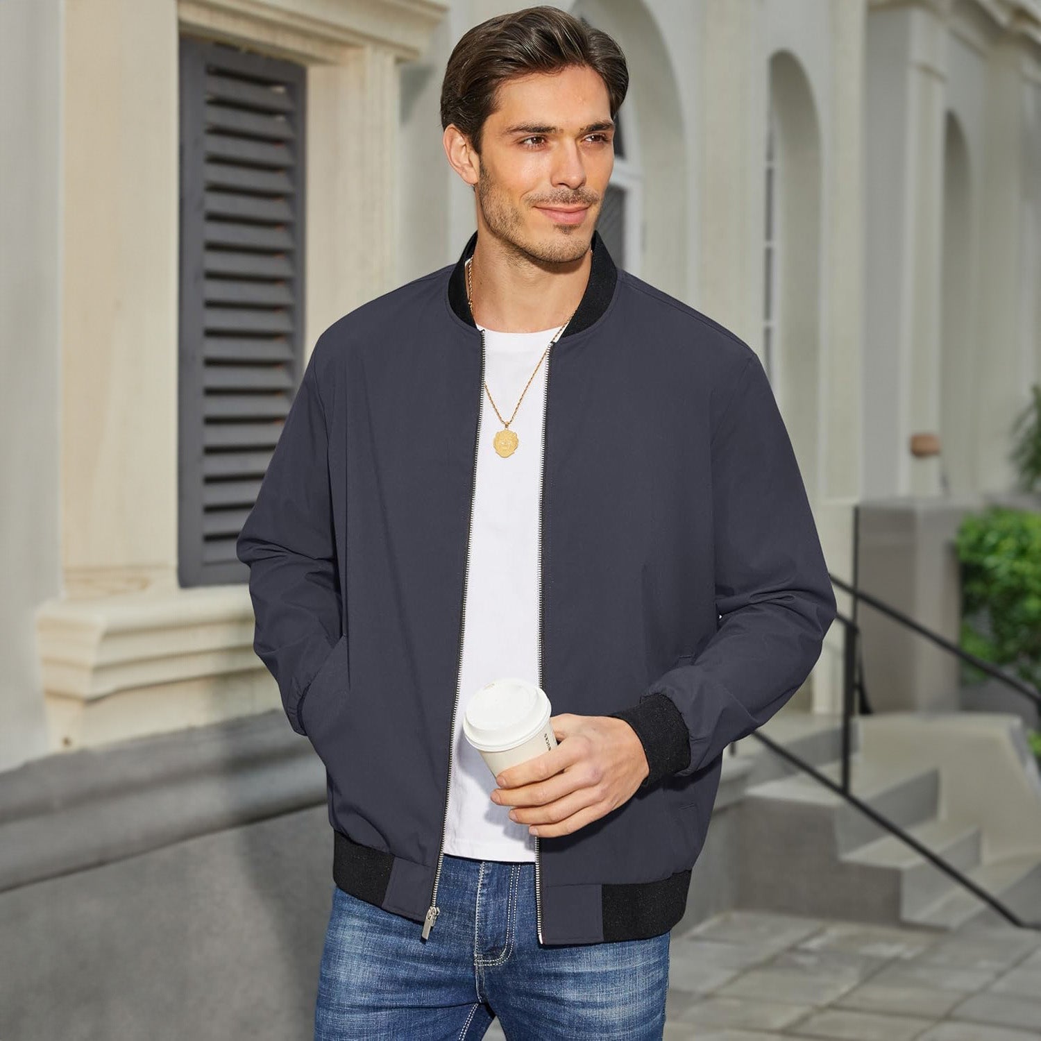 Landon | Lightweight Bomber Jacket for Comfortable Daily Wear