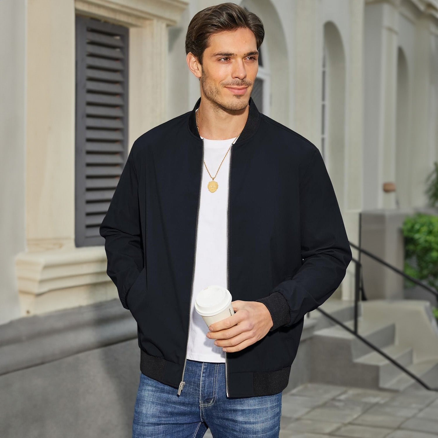 Landon | Lightweight Bomber Jacket for Comfortable Daily Wear
