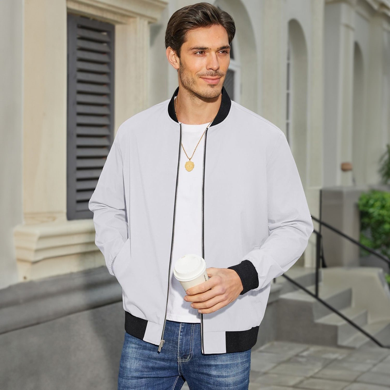 Landon | Lightweight Bomber Jacket for Comfortable Daily Wear