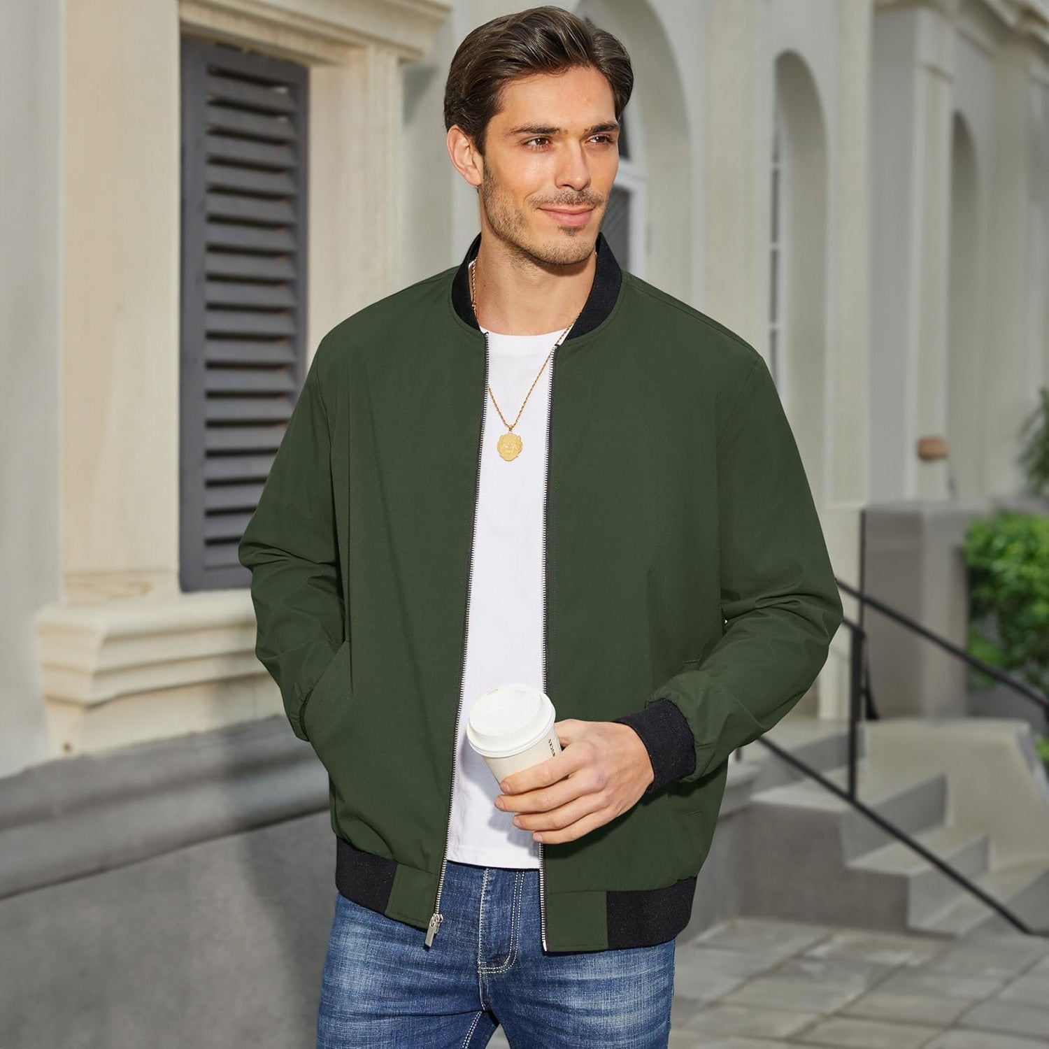 Landon | Lightweight Bomber Jacket for Comfortable Daily Wear