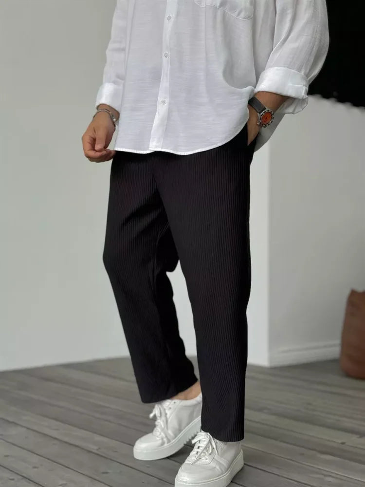 Fredie | Elegant Rib Pants