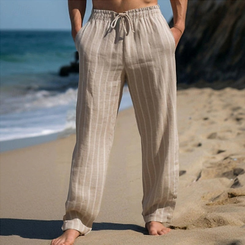 Martin | Casual Elegance Striped Pants