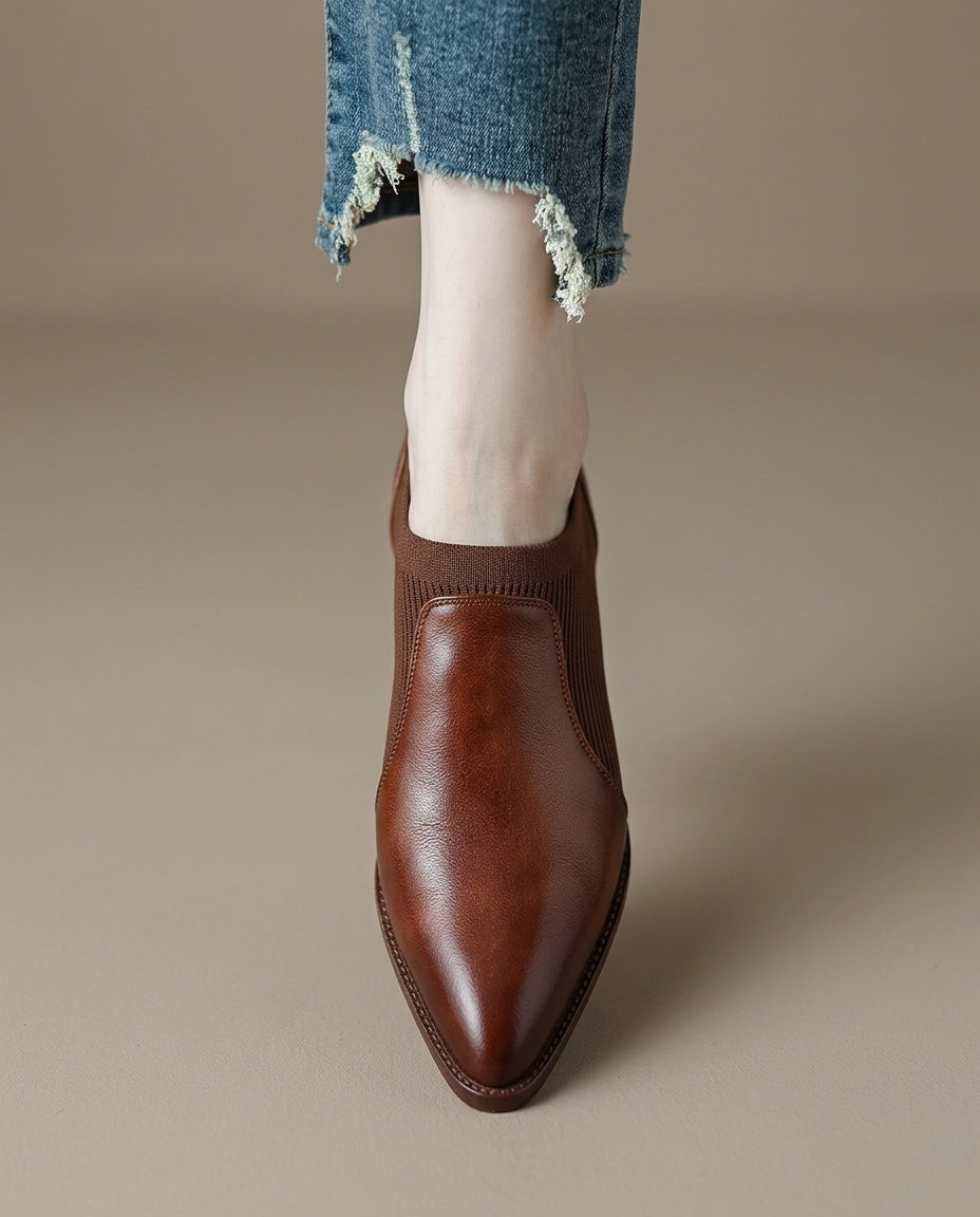 Chloe Leather Booties