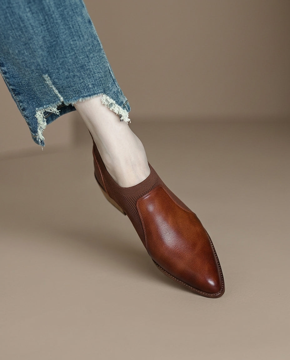 Chloe Leather Booties