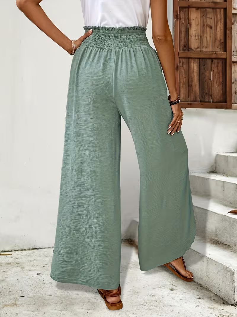 Aria | Elegant Curved Wide-Leg Flow Pants
