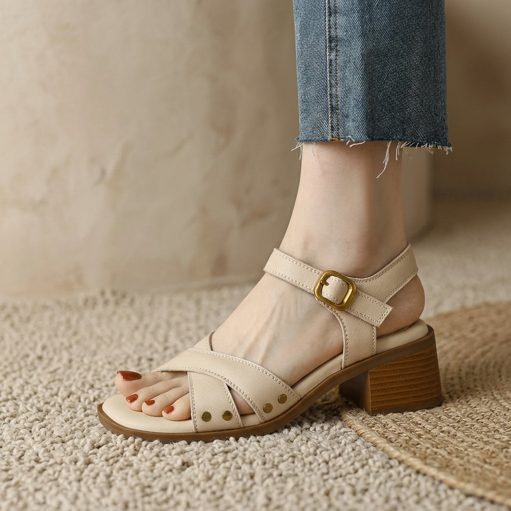 Victoria Block Heel Sandals
