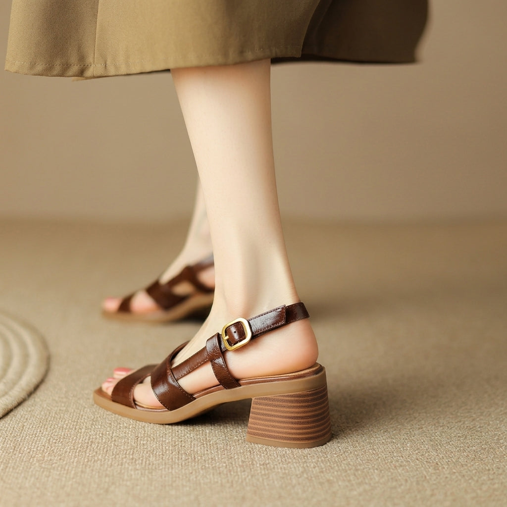 Clara Leather Sandals