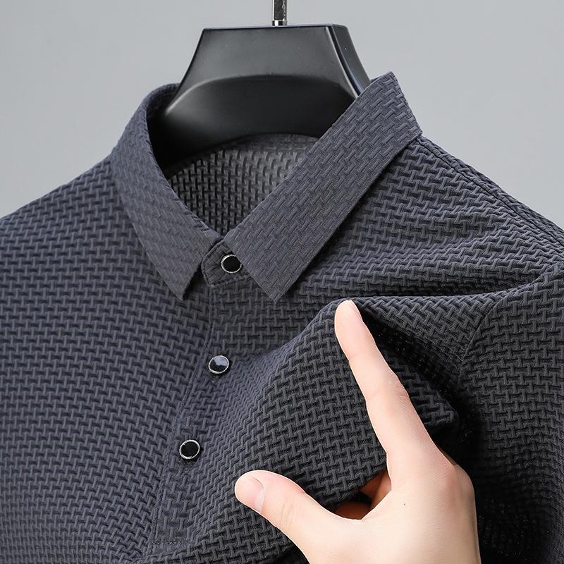 Andrew | Textured Elegance Polo Shirt