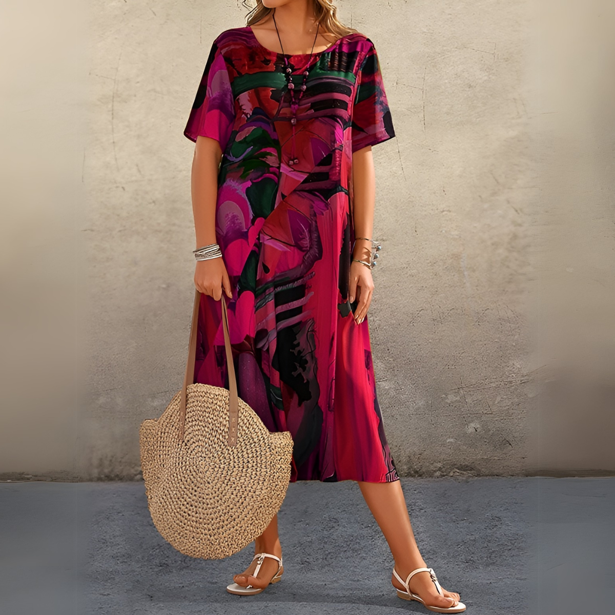 JOELLE | Lightweight Elegant Floral Dress