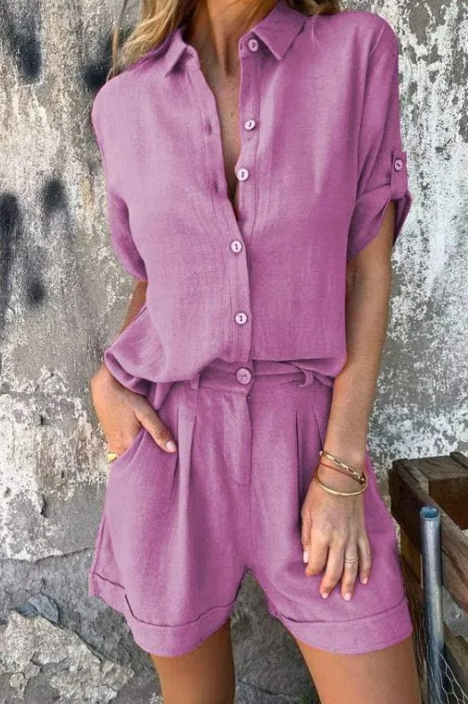 Sienna – Relaxed Button-Up Set