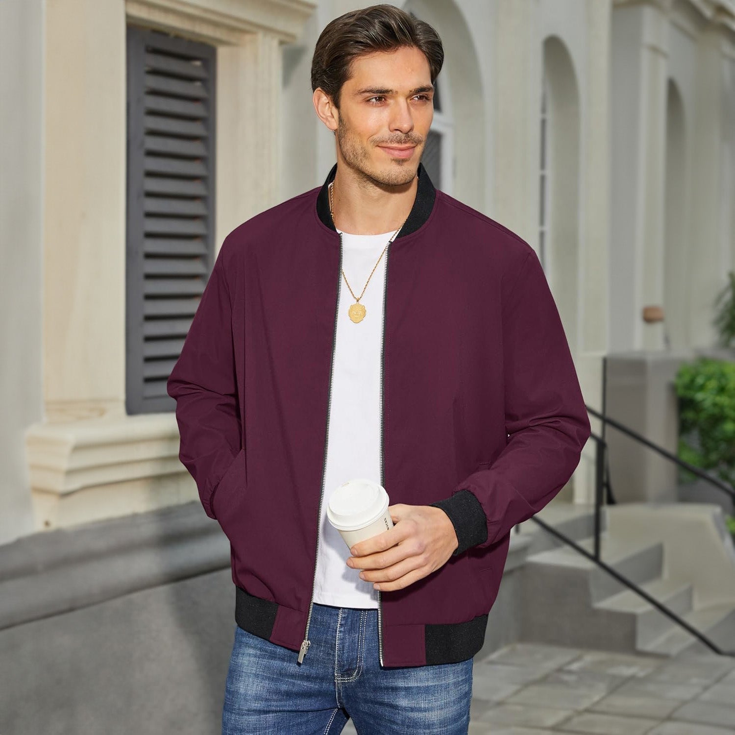 Landon | Lightweight Bomber Jacket for Comfortable Daily Wear